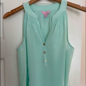 Lilly Pulitzer sleeveless silk Blouse